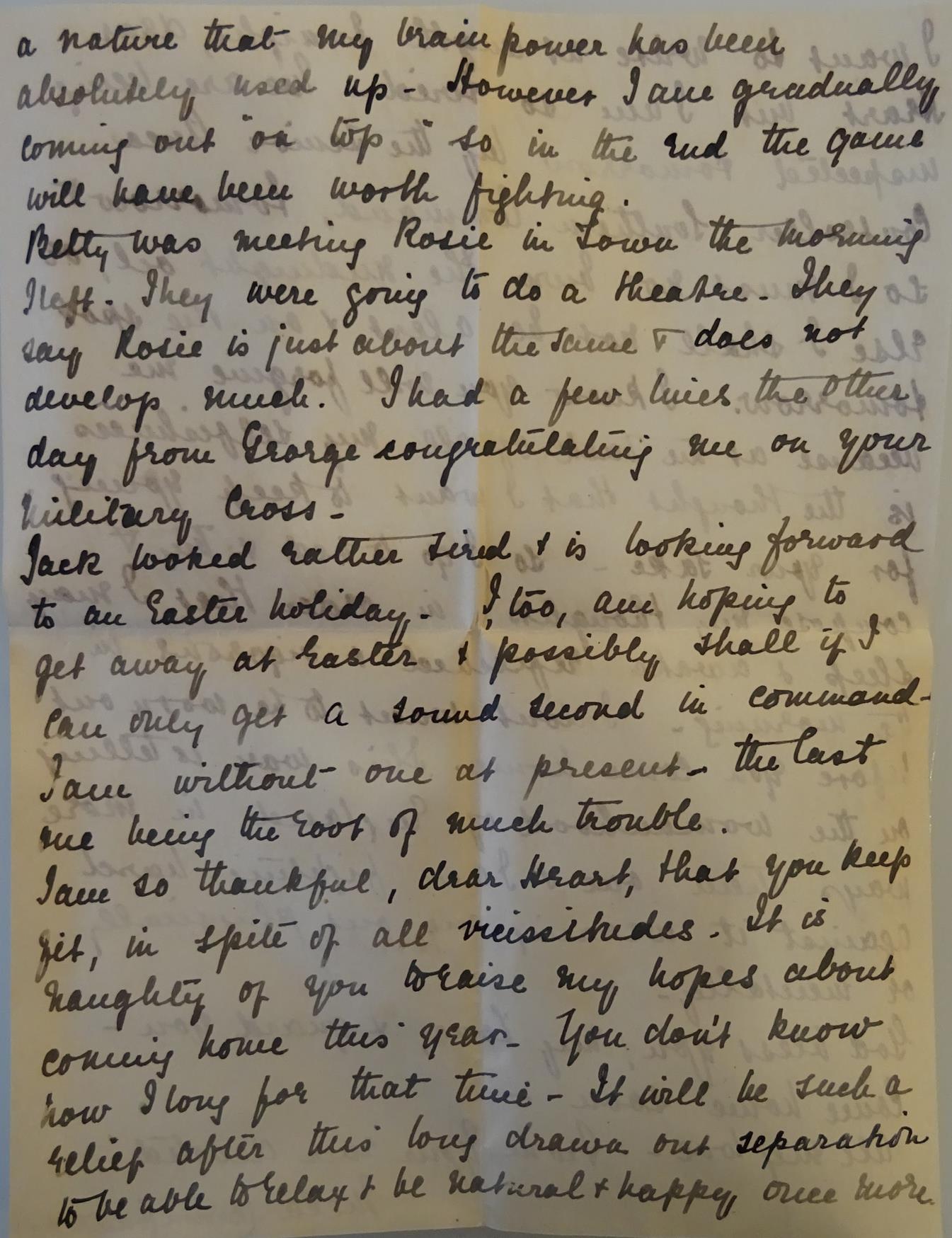 March 6th 1918 Letter from Mela Brown Constable to her fiancé